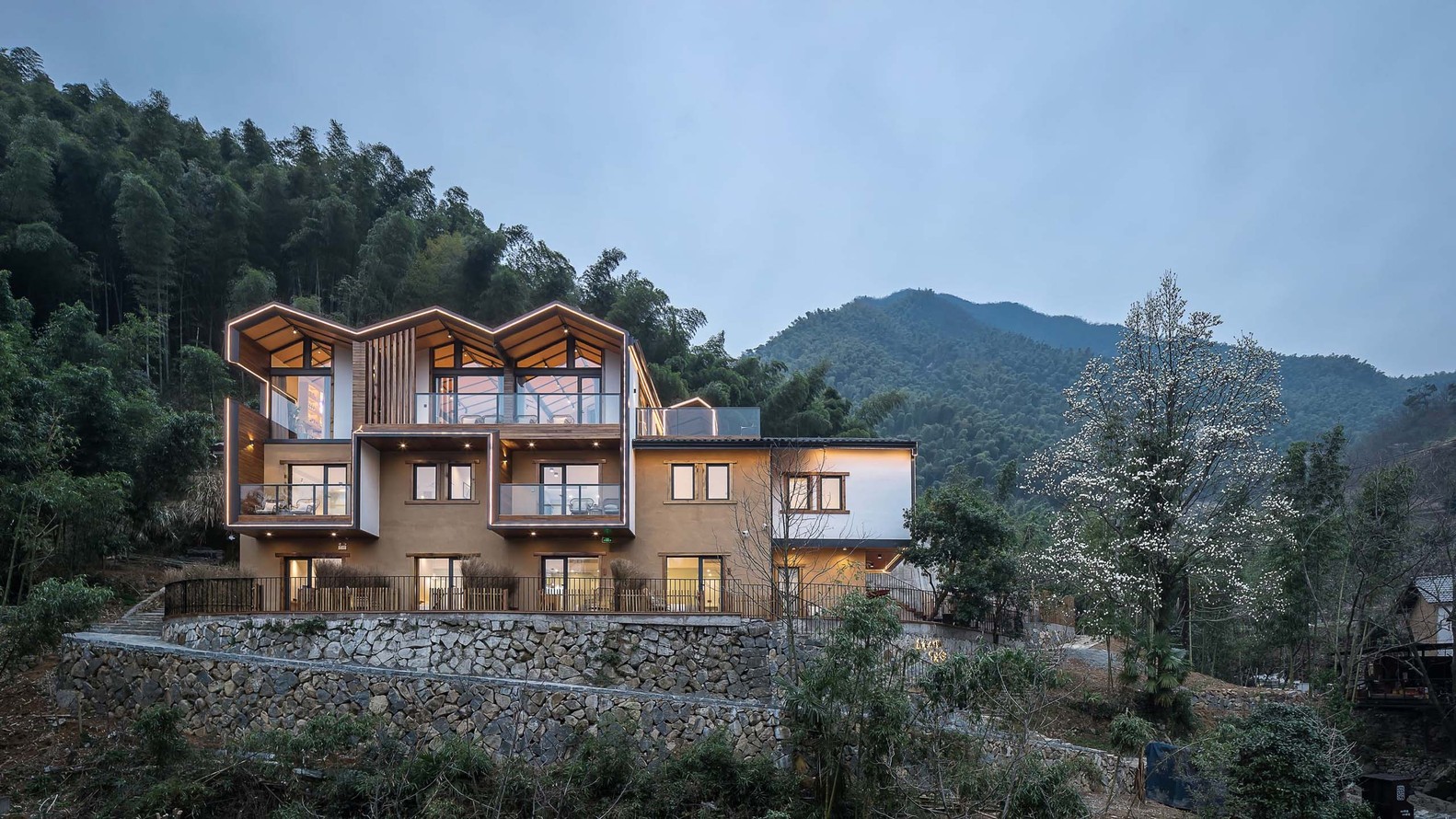 600㎡杭州戴家山"倚云山舍"8号民宿 简然建筑